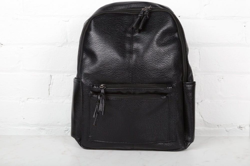 Leather backpack