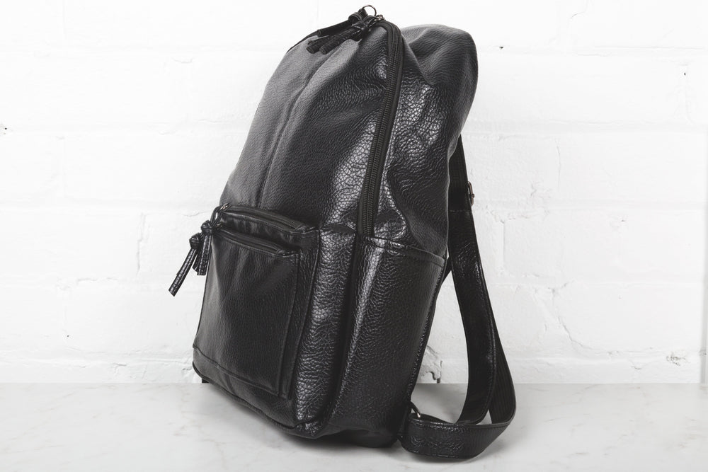 Leather backpack
