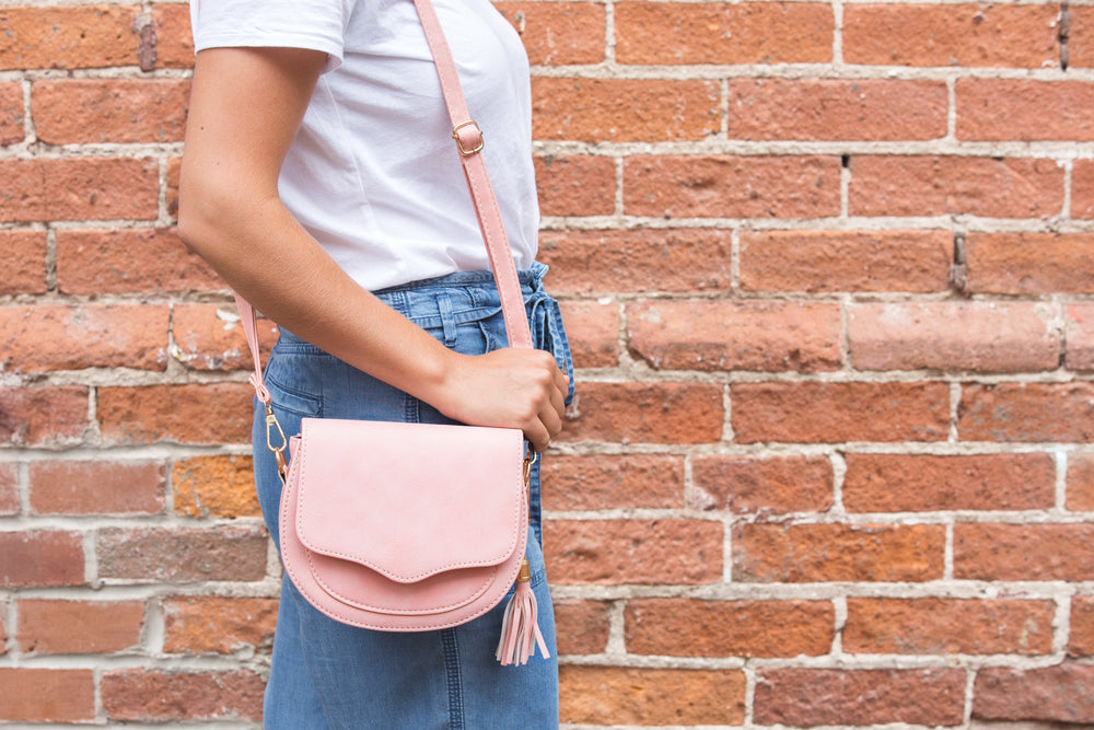Pink shoulder bag